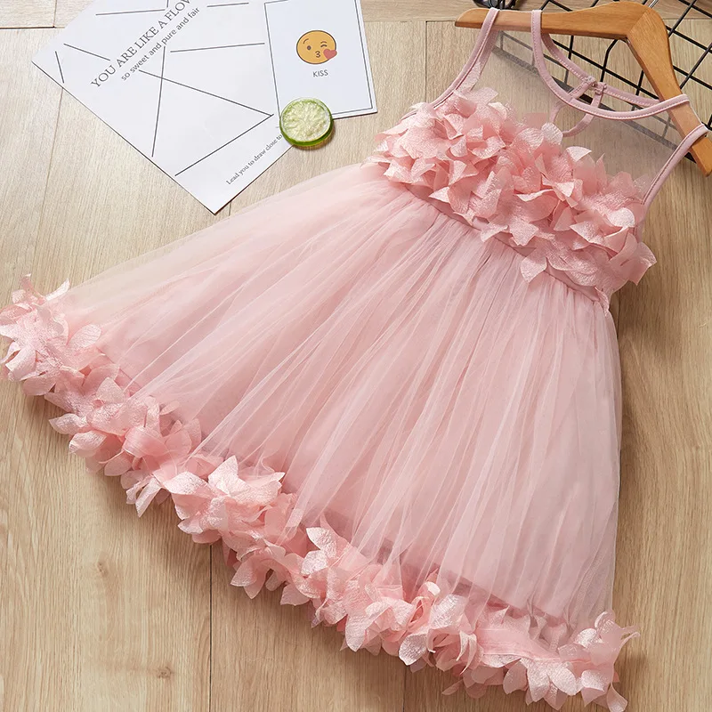 

New Model Kid Clothes Fashion Baby Summer Flower Girl Dress princess Tulle dress, Picture
