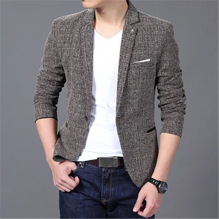 

Wholesale men business casual style one button slim fit jackets men's blazers ZJ645, As pictures shows