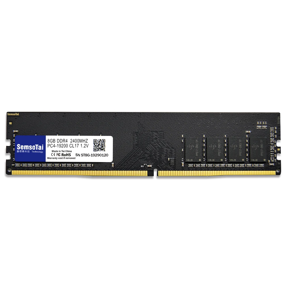 ddr4 8gb 2400mhz ram memory for desktop long dimm ram memory and offer lifetime warranty