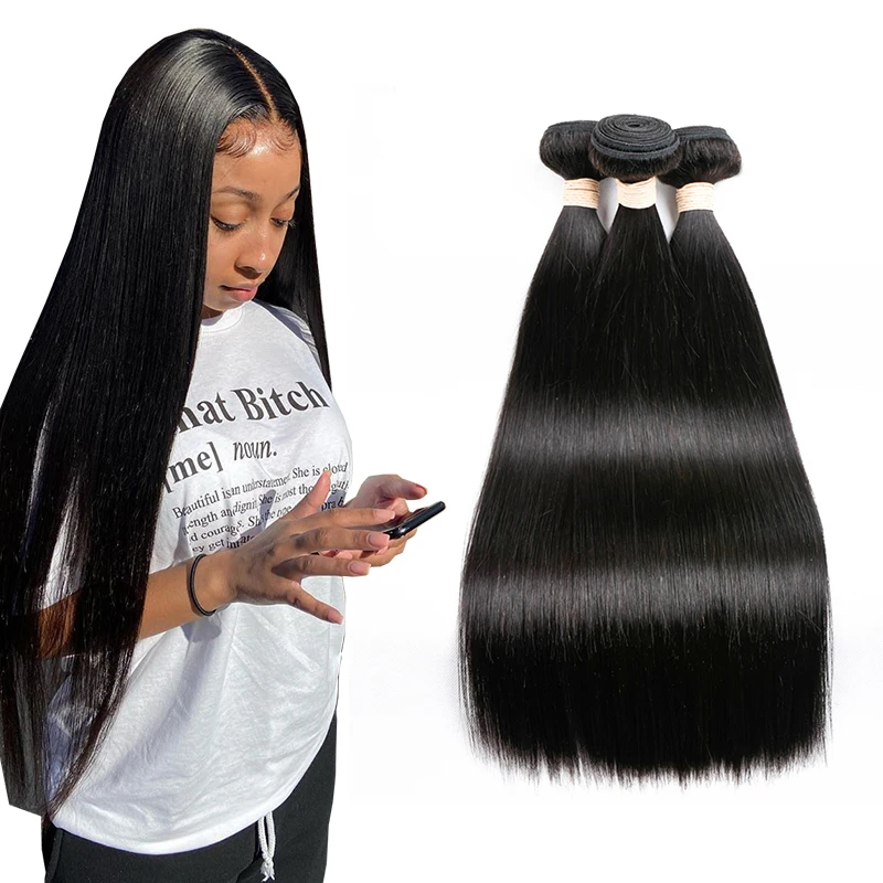 

Unprocessed Good Quality Virgin Human Hair Silky Straight Human Hair Bundles Brazilian Hair Extension
