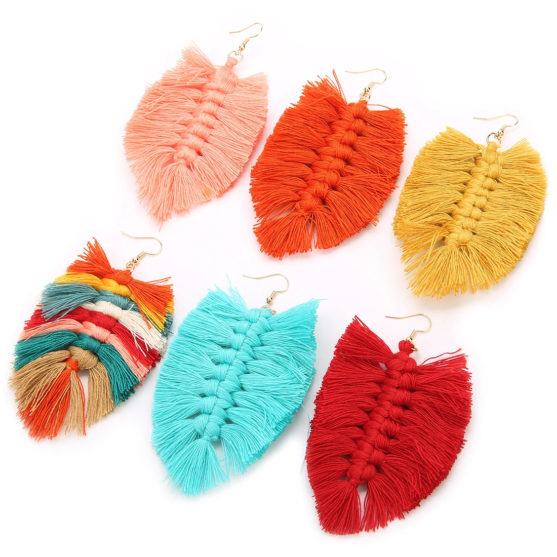 

Bohemian Jewelry Tassel Earrings Handmade Colorful Tassel Earrings for Women Jewelry Making, Multi
