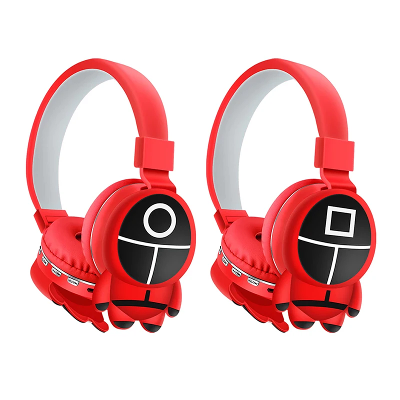 

Factory Wholesale Unique Squid Game Cute Headset Soft Silicone 3D Cartoon Wireless Gaming Earphones & Headphones