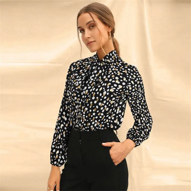 

FORLADIES Summmer Hot Selling Printed Woman Tops Fashionable Women Shirt Tops For Women 2021