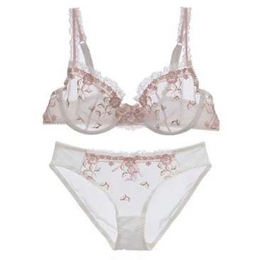 

Ladies Bra Set Sexy Bra Hot Mature Breathable Lace Hot Sexy Women Underwear Underwire Women Wear Three Quarters(3/4 Cup) Cup, Customized color