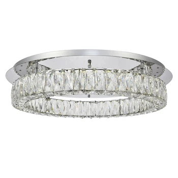 Único Moderno Anillo De Led De Cristal Luces De La Lámpara De Techo