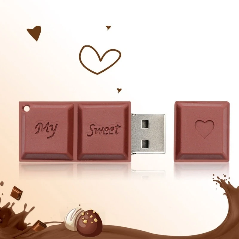 

2021 New Arrivals Gifts Promotional Products Creative Chocolate USB Flash Drive 4GB 8GB 16GB 32GB 64GB 128GB Gifts Promotion