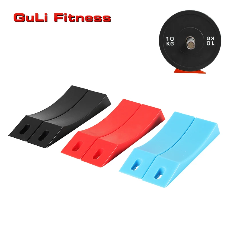 

Professional Silicone TPR Weightlifting Barbell Plates deadlift barbell wedge, Red,blue,black,customized