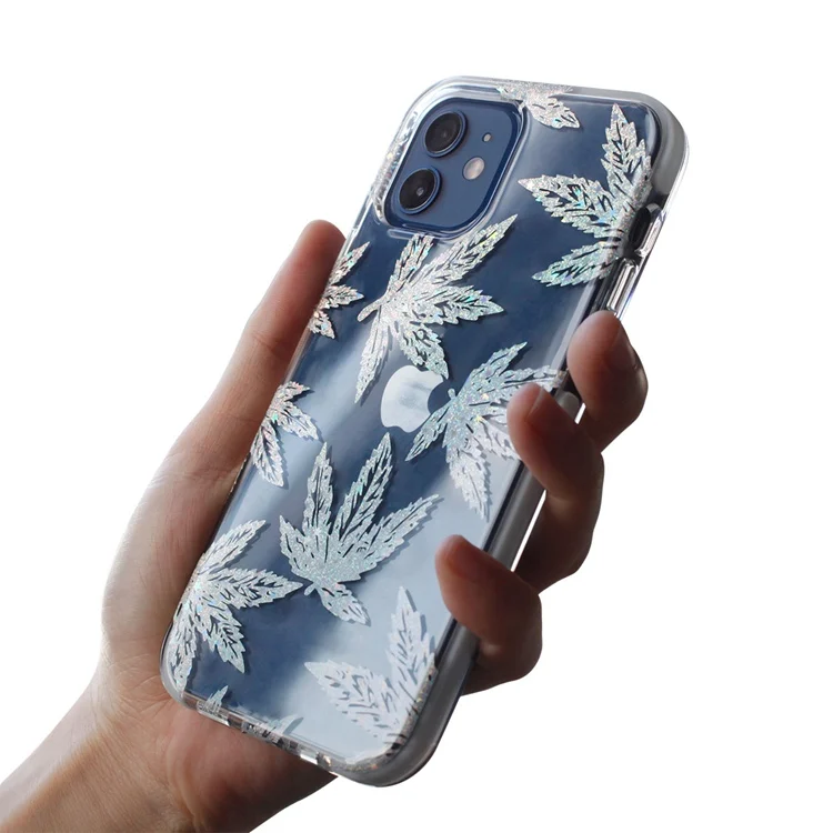 

Custom Imd Sparkle Bling Floral Girls Gift Apple Mobile Phones Case Cover For Iphone 12 Pro Max Case, Accept customized