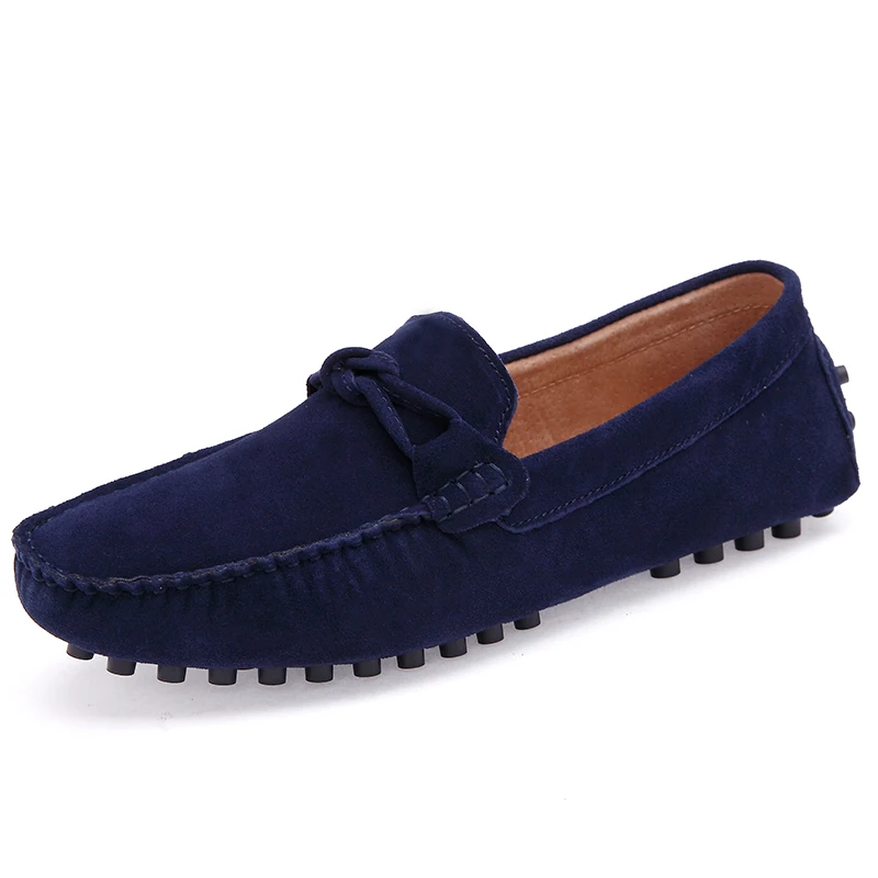 

Comfortable casual Men business leather Bean shoes driving loafers, 4 color