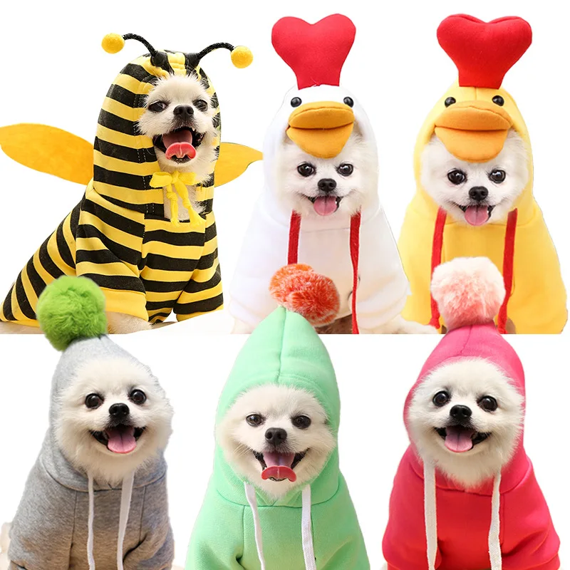 

In Stock Autumn Cute Bee Perros Por Mayor Winter Dog Clothing Luxury Pet Clothes Ropa Para Perro, Customized color