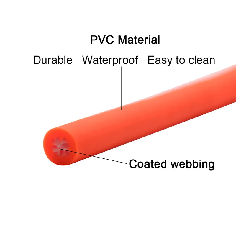 NiBao Waterproof Deodorant PVC Round Dog Rope Lead Long Dog Training Leash 5M 10M 15M 