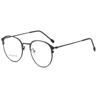 

Custom hot sale round retro full rim metal stainless steel optical eyewear frame glasses classic frames in stocks