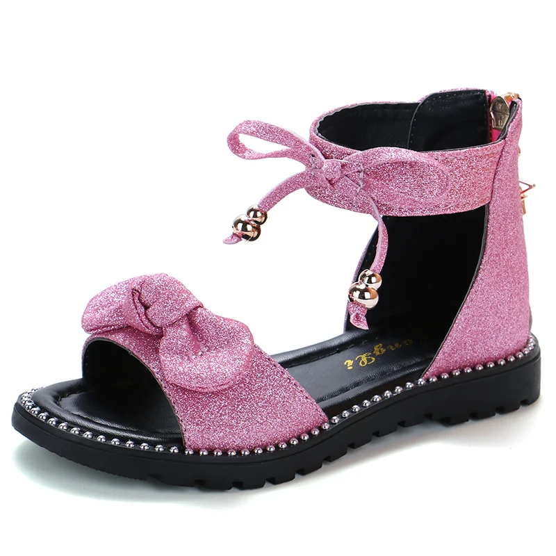 

Princess party sandals summer beach girl boomer shoes Rome soft leather new sandals