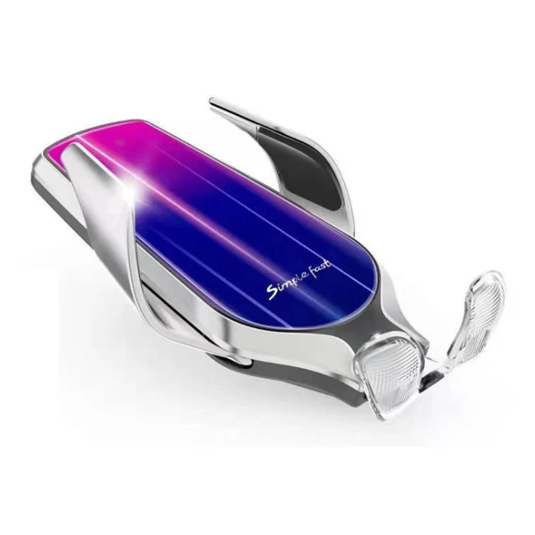 

R9 Automatic Infrared wireless fast charger 10W Sensor Car Holder Wireless Charger, Rose gold, gold, silver