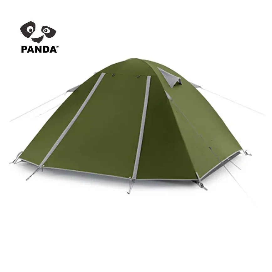 HK 2 Person Ultralight 210D Polyester Double Layer Portable Tenda Camping Automatic Pop up Camping Popup Tent