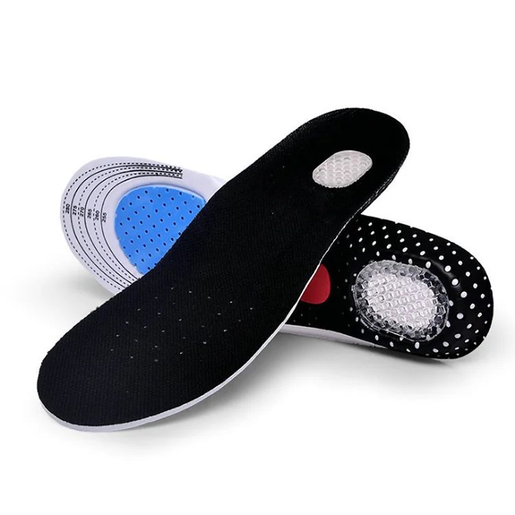 

Memory Foam Shoe Materials Plastic Silver Ion Shoe Insoles From Professional Foot Soles, Blue + black