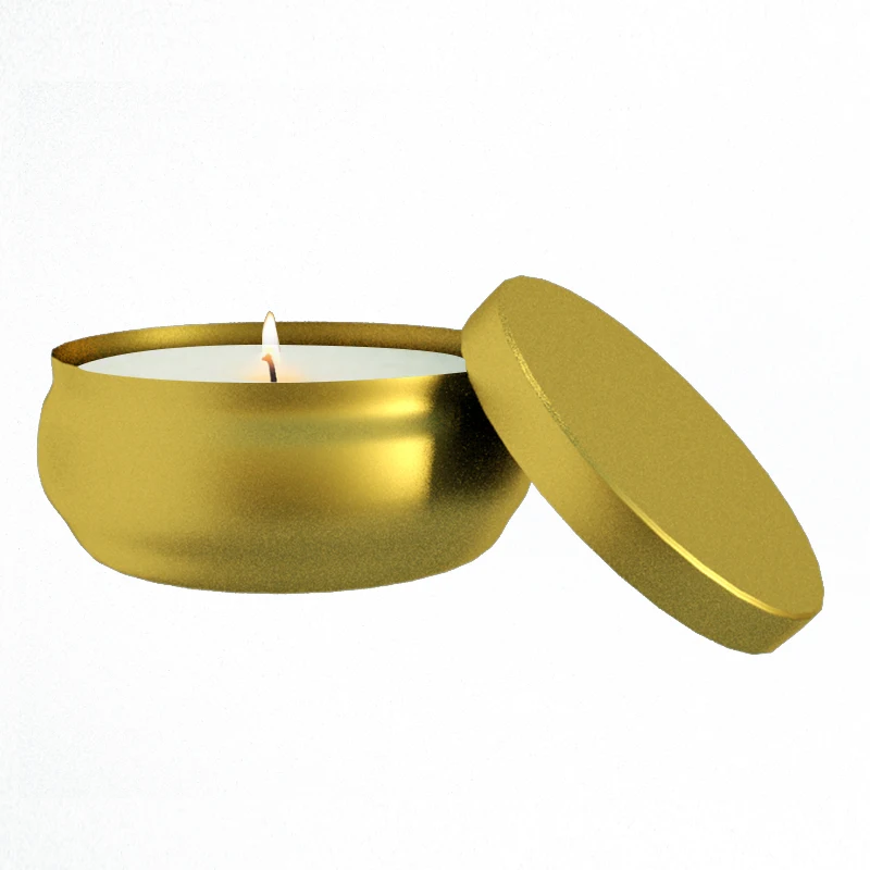 Blank Round Tin Box Candle Tin With Lid Jar With Clear Pvc Window Buy