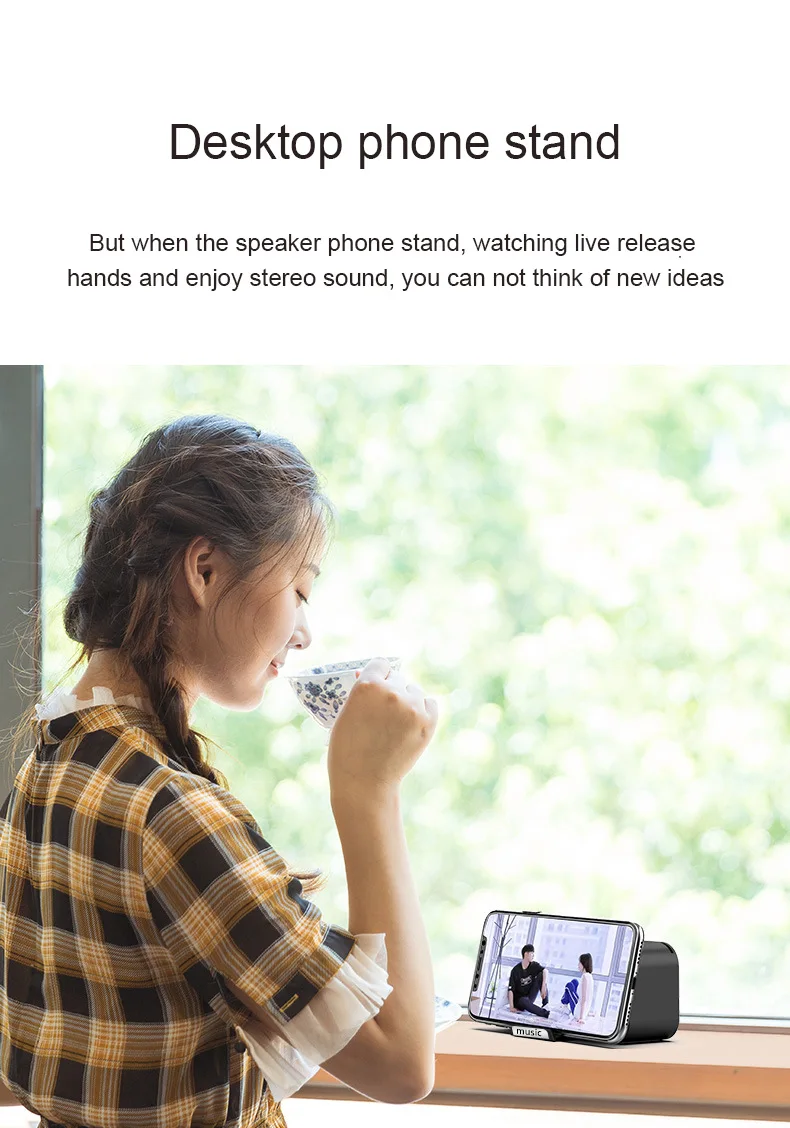 Wireless Speaker LED Mirror Alarm Clock Multi Function Digital Alarm Clock FM Radio Speaker Music Player Alarm Mode - ANKUX.COM
