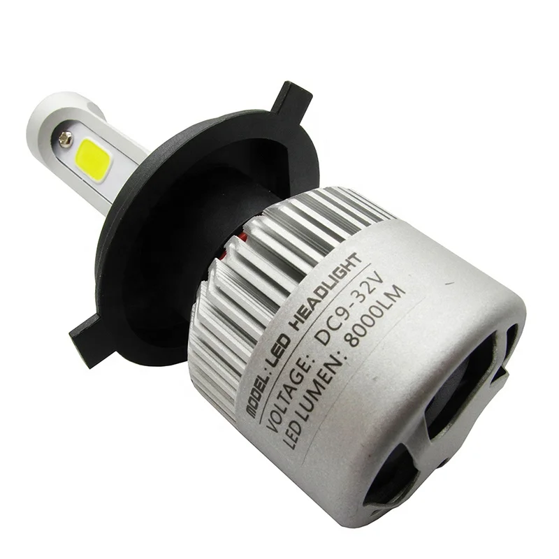 Hot quality light auxbeam LED H4 H7 H8 HB4 H1 H3 S2 auto headlight 8000LM 6500K h11 led headlight