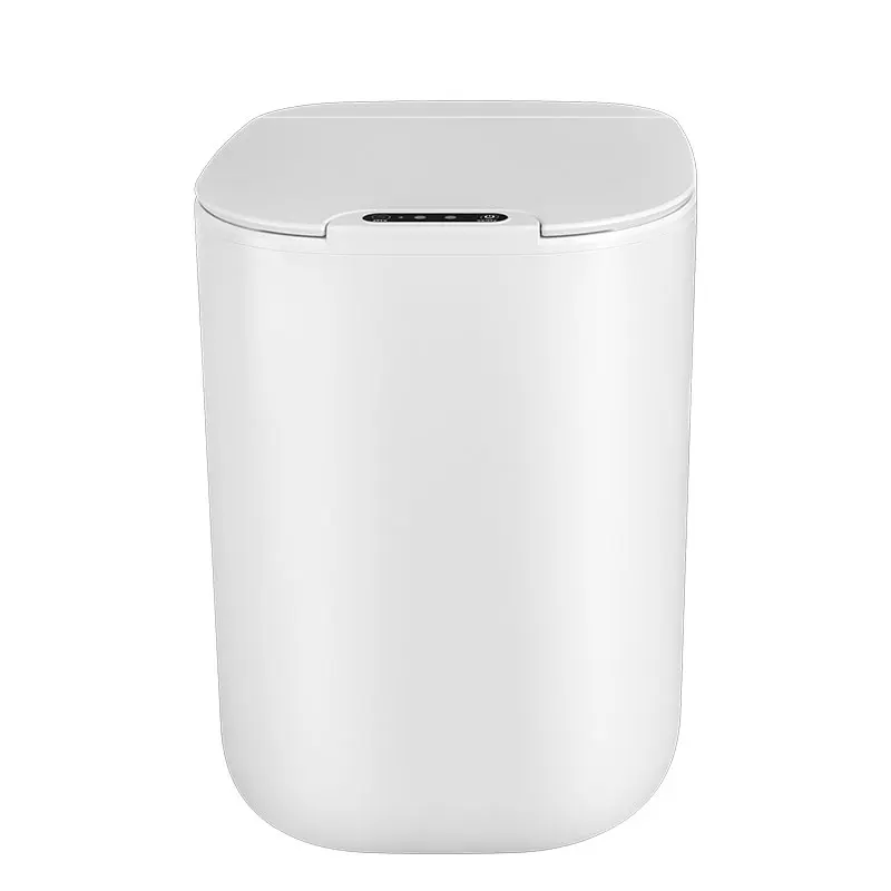 

Intelligent Automatic Touch-Free Rectangular Rechargeable Household induction sensor smart trash can, Grey white
