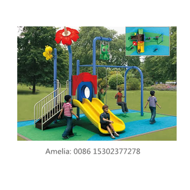 plastic outdoor swing and slide sets