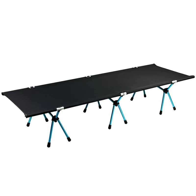 

Wholesale Ultralight Portable folding camping bed Aluminium Alloy bed, Turquoise
