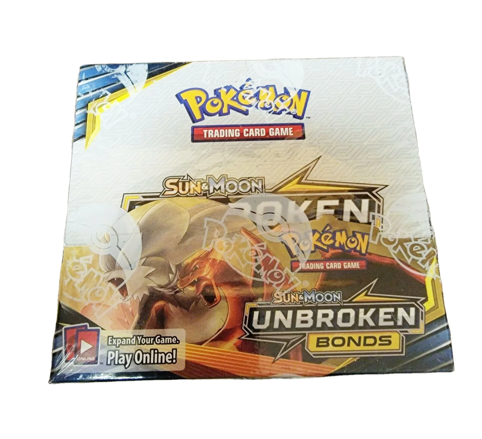 

PTCG Original Pokemon SM10 Sun & Moon Unbroken Bonds Booster Box English Sealed Charizard Tag team GX, Colorful