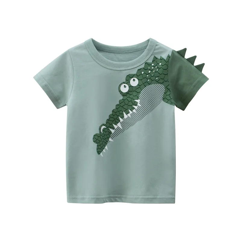 

Children's T-shirt Summer Boys Clothes Cartoon Dinasour Short Sleeve Baby's T Shirts Wholesale Kids Clothes w436tx