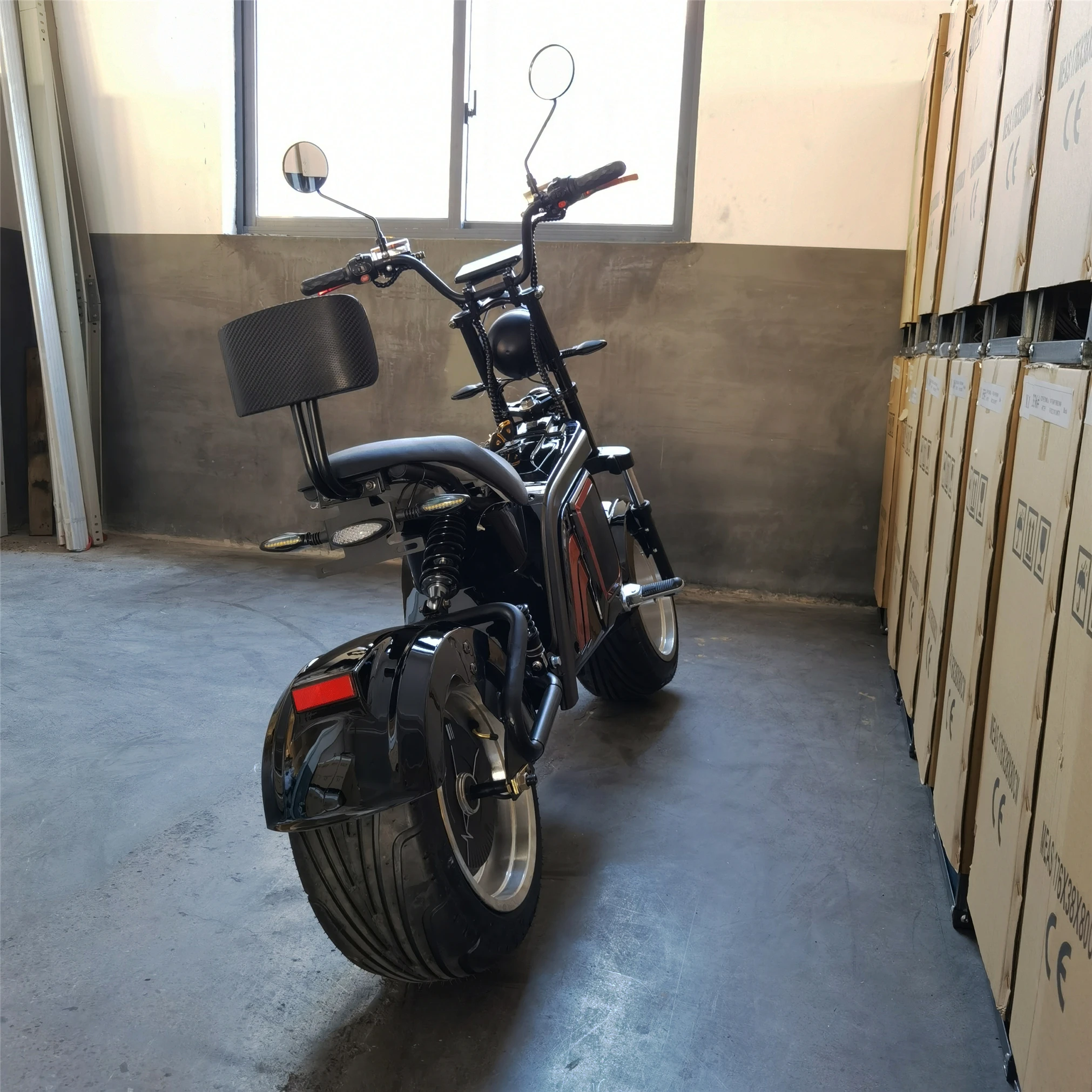

Fashion Chopper Model M8 China Factory Road Approved 3000W 30AH EEC COC Electric Scooters Citycoco Adult Two Wheels