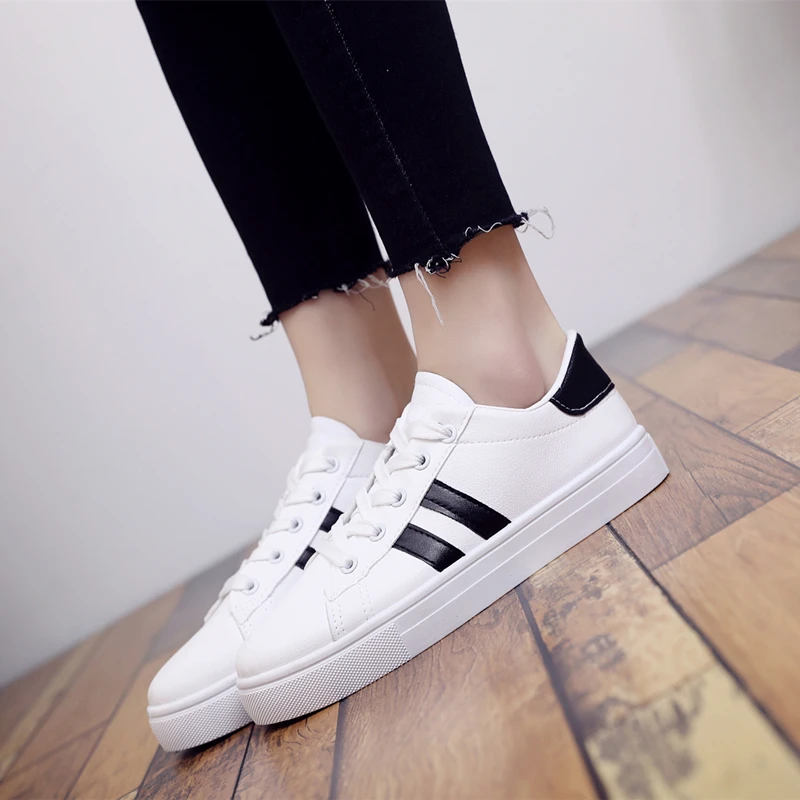 

2020 New Design High-quality Materials Comfortable And Breathable White Street Casual Shoes Women 97