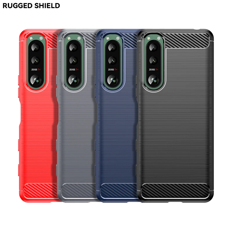 

Soft TPU phone cases customized For sony xperia 5 iii Back Covers Carbon Fiber phone case