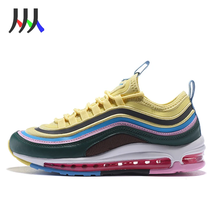 

2020 Mens Air Tn Running women 97 Rainbow Colorful Designer Sneakers Chaussures Hombre Tn Man Sport Trainers Shoes