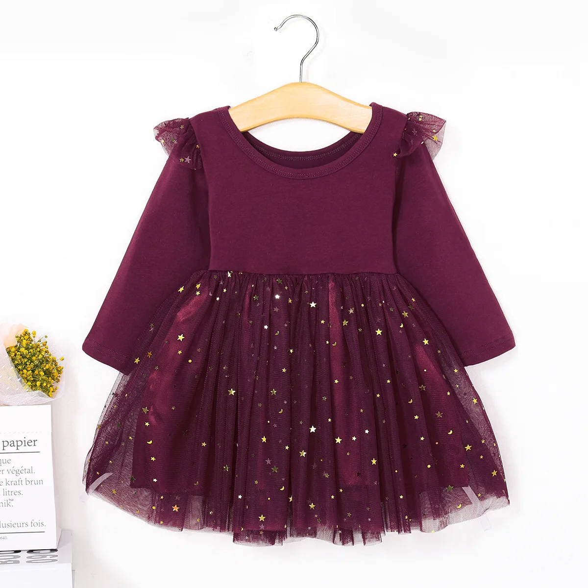 

Boutique baby girl clothes cotton gauzy skirt trendy girl dress for 1-5y