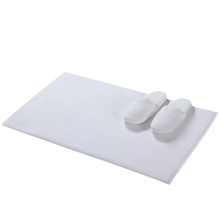 

Eeasy clean comfortable cotton white hotel bath mat, White or customized