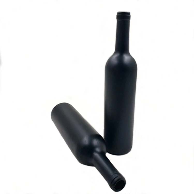 Wholesale 500ml Black Wine Glass Bottles Classic Black Red Wine Bottles