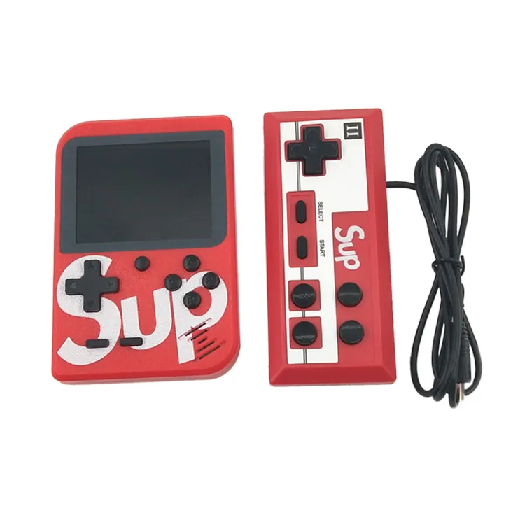 

Wholesale 8 Bit Retro Video Game Console Sup400 in 1 Handheld Double Player Sup Game console gift for children, Yellow/white/black/red