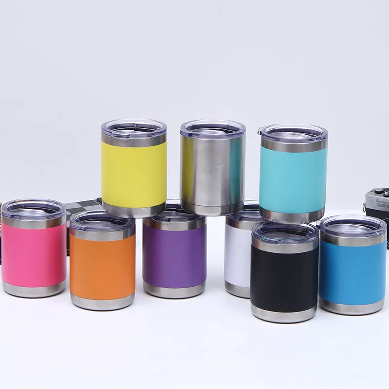 

custom insulated coffee double walled tumbler cups wholesale 10oz stainless steel tumbler, Multi colors