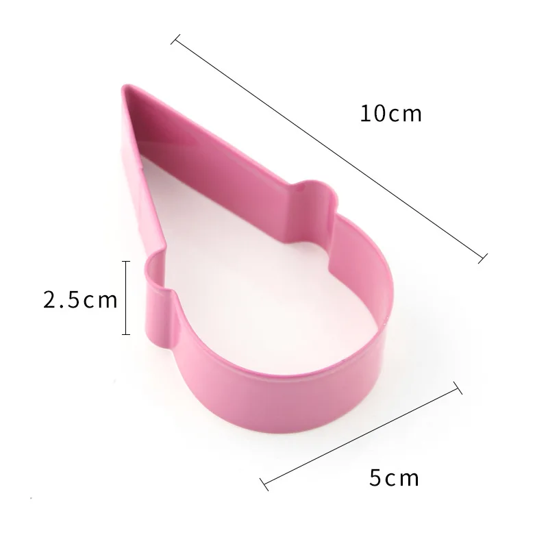 

Stainless Steel Cookie Cutter Summer Series Ice Cream Powder Spraying Cone Cake Print Baking Mold