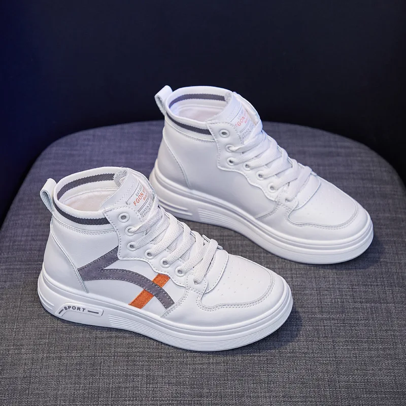 

Korean version of the high-top white shoes women's all-match board shoes platform platform female casual shoes