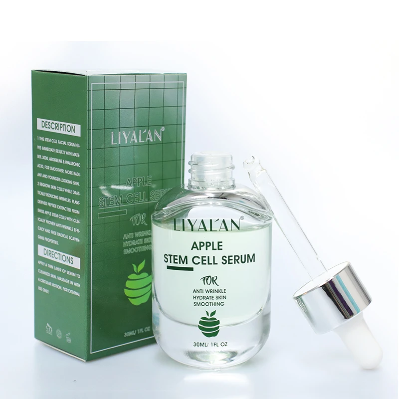 

Private Label natural anti Wrinkle Whitening Hydrating Facial Anti Aging Face Apple Stem Cell Serum