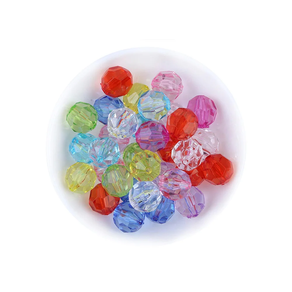 

Loose Beads 12MM 480Pcs Lot Mix Colors Acrylic Clear Faceted Beads Cube For Handmade DIY Jewelry Accessories CDWB-517987Acrylic