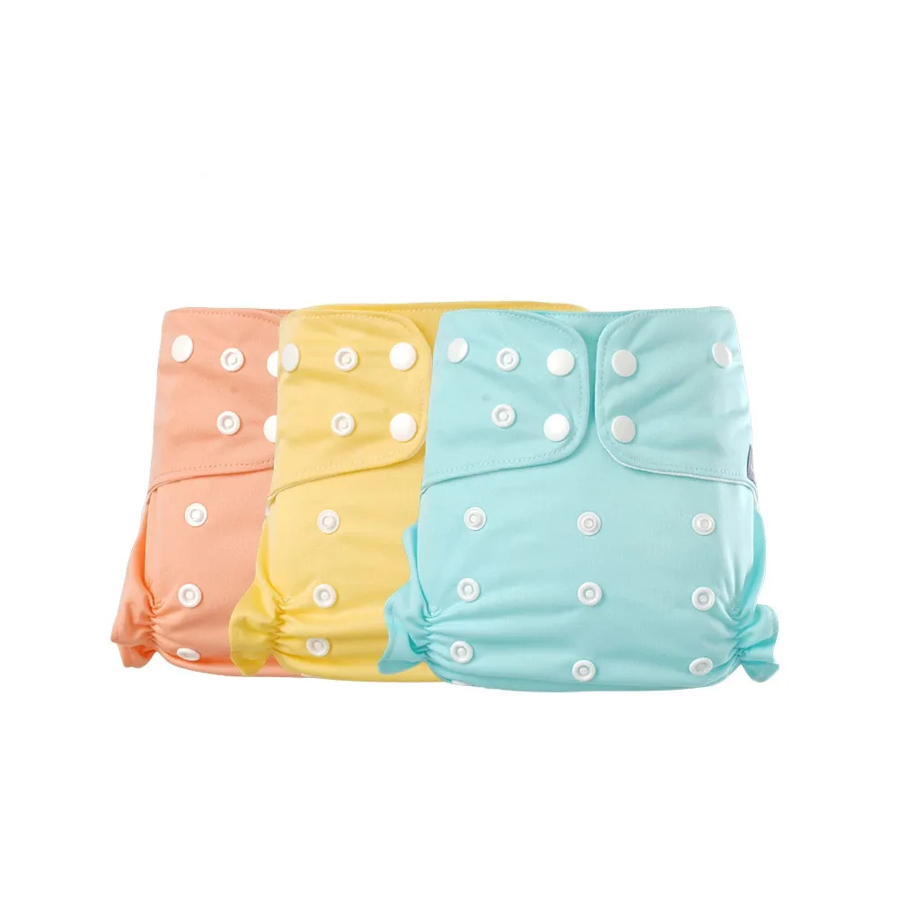 

Coolapeach waterproof PUL cloth diaper 3pcs set graphene inner baby nappy washable pocket cloth diaper without insert