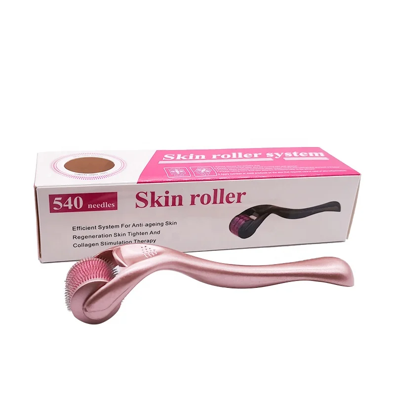 

Amazon Best Seller Rose Gold Titanium Derma roller 540 Needles, Multiple colors/customized