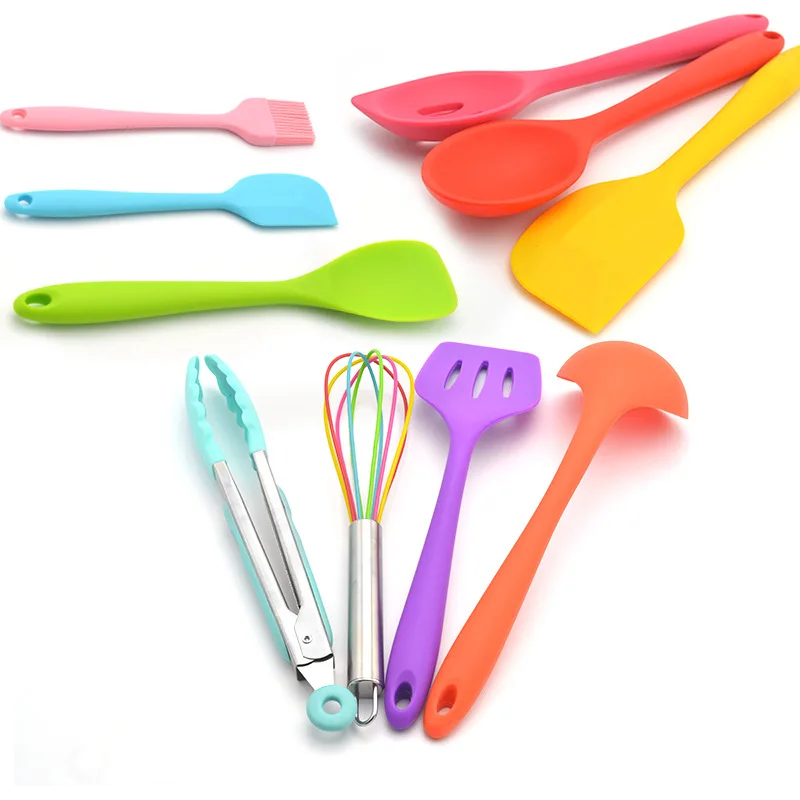 

Good Guality 10 Pcs Cookware Sets Factory Supply Silicone Kitchen Utensil Set, Silicone Utensil , Cooking Utensils, Black