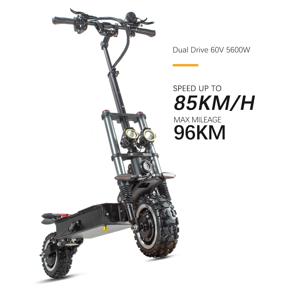 

EU Warehouse Elektro Scooter 2 Wheels Scooter Electric Adult Unisex 60V 5600W High Power Electric Scooter