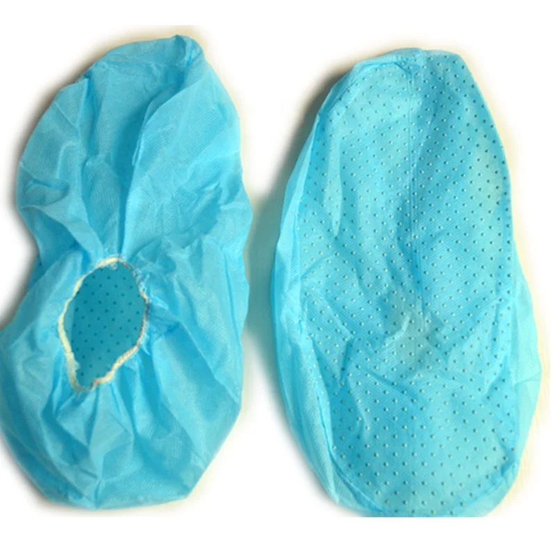 Dotted Nonslip Non Woven Disposable Antiskid Overshoe Shoe Cover supplier