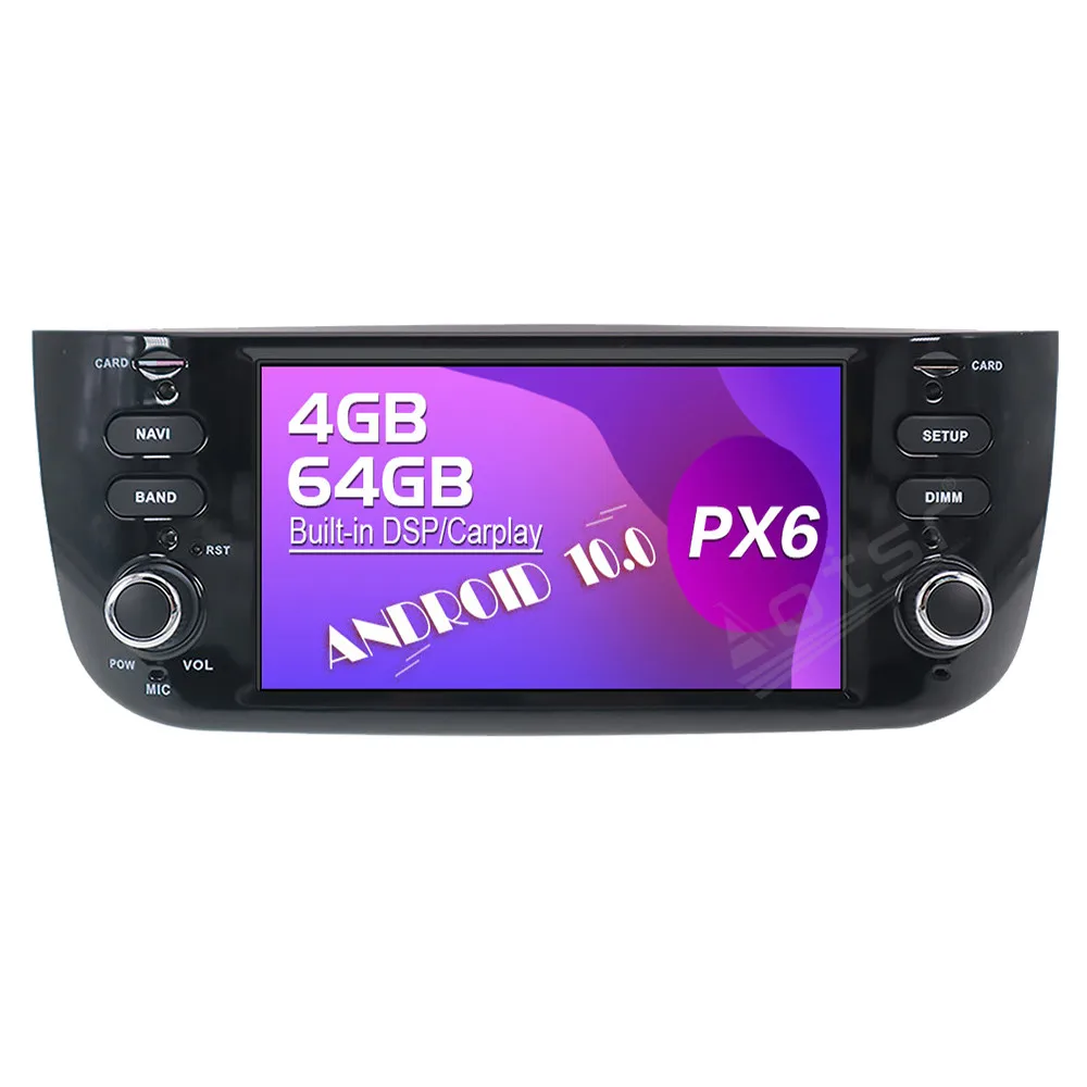 

64G Android Touch Screen Car Video Radio Stereos DVD Player Multimedia System For Fiat Punto 2009-2015 GPS Navigation