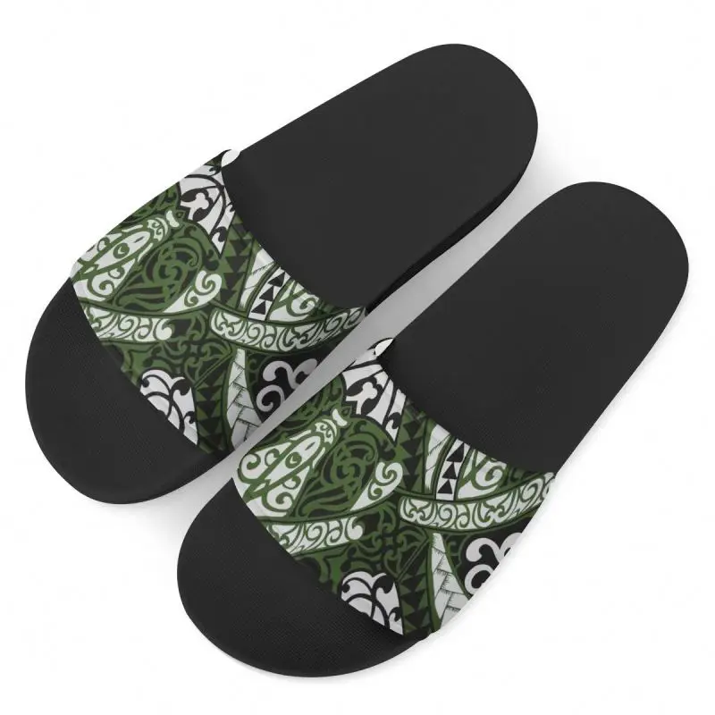 

New Fashion Polynesian Traditional Tribal Print Woman Slippers Anti-slippery Bathroom Slippers For Ladies Customized Luxury, Customized color,printable