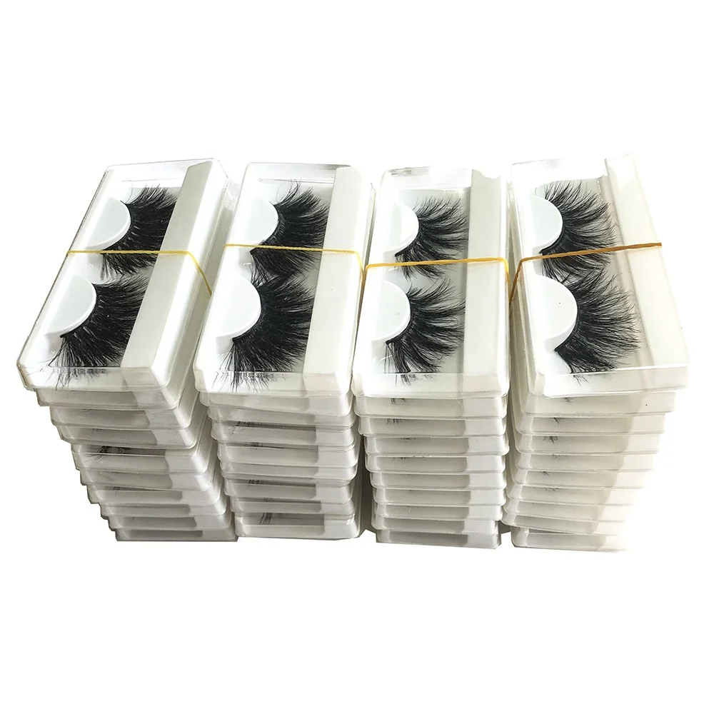 

Hot lash styles sample packs wholesale items real mink lashes 15mm 20mm 22mm 3d mink fake eyelashes natural, Black