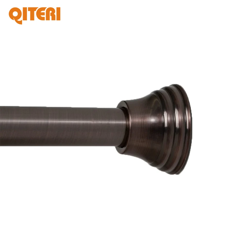 Factory Wholesale Adjustable Luxury Shower Curtain Rod Stainless Steel